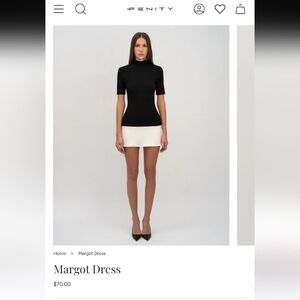 Black and White Women's Margot dresa